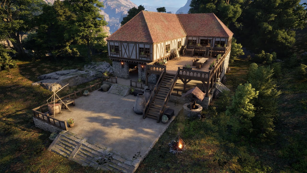 Pax Dei | 2-Plot House Build