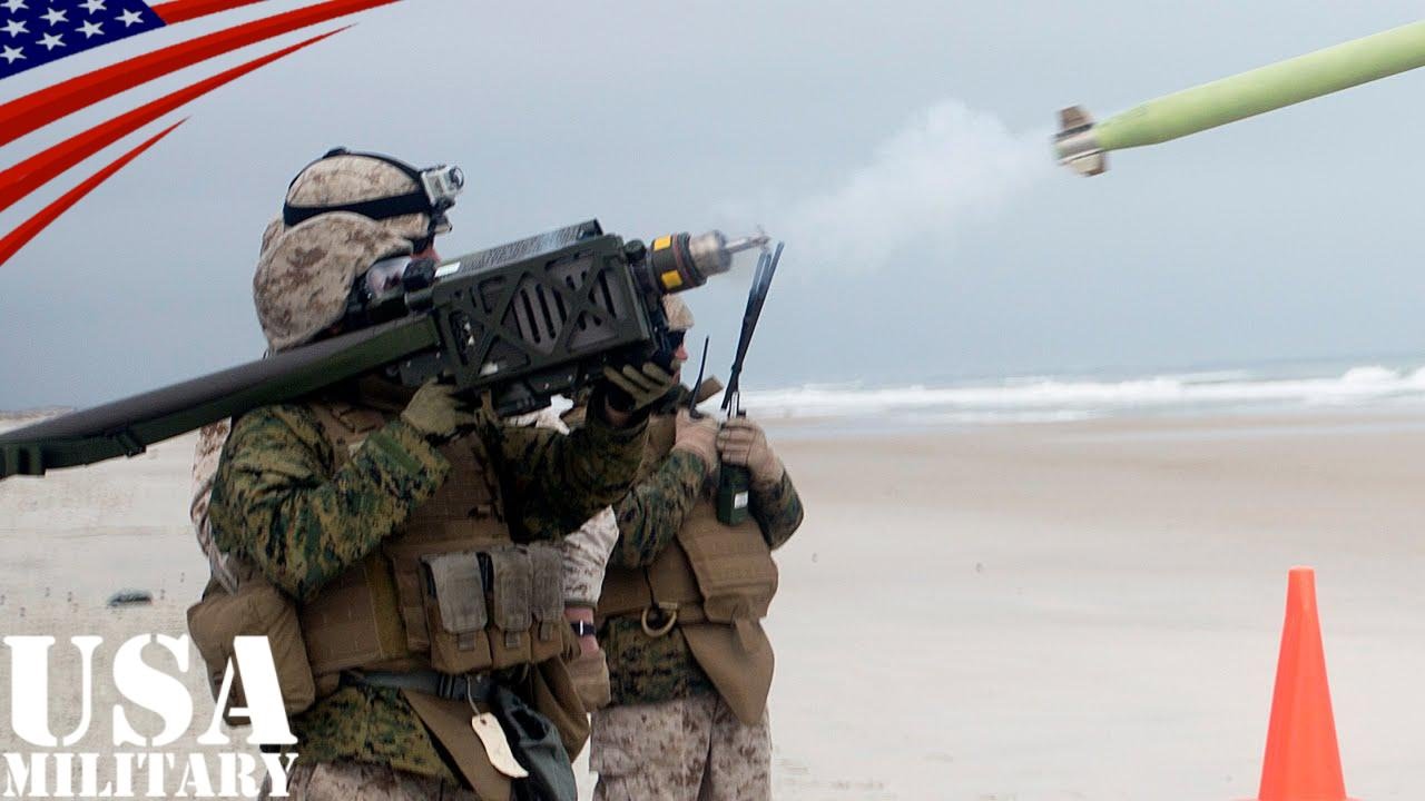 スティンガーミサイルの発射訓練 (携帯型地対空ミサイル) FIM-92 Stinger