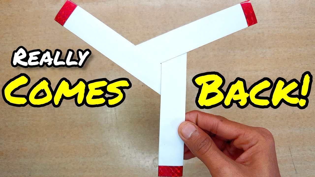 How To Make A Paper Boomerang - It's Really Comes Back