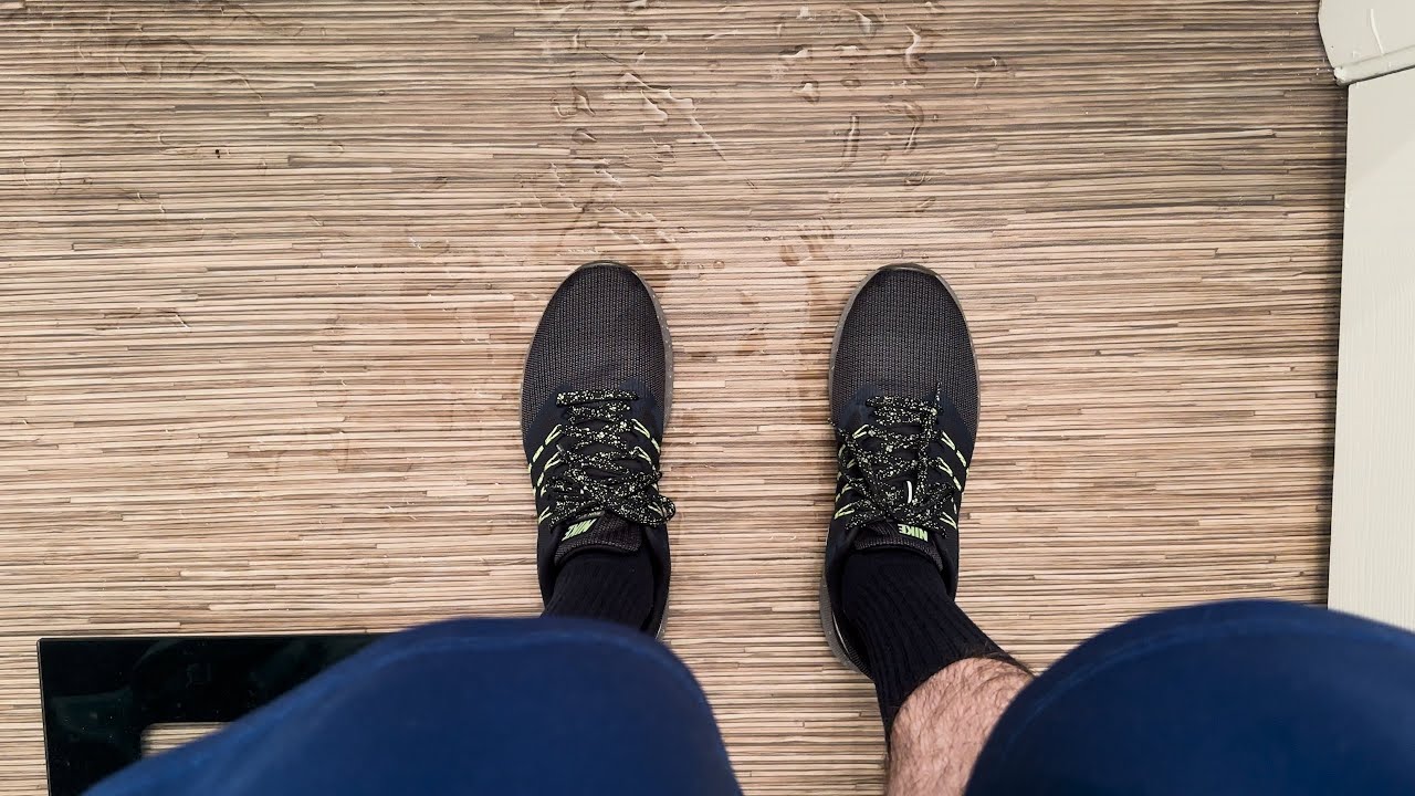 Wet Nike Run Swift in the Bath