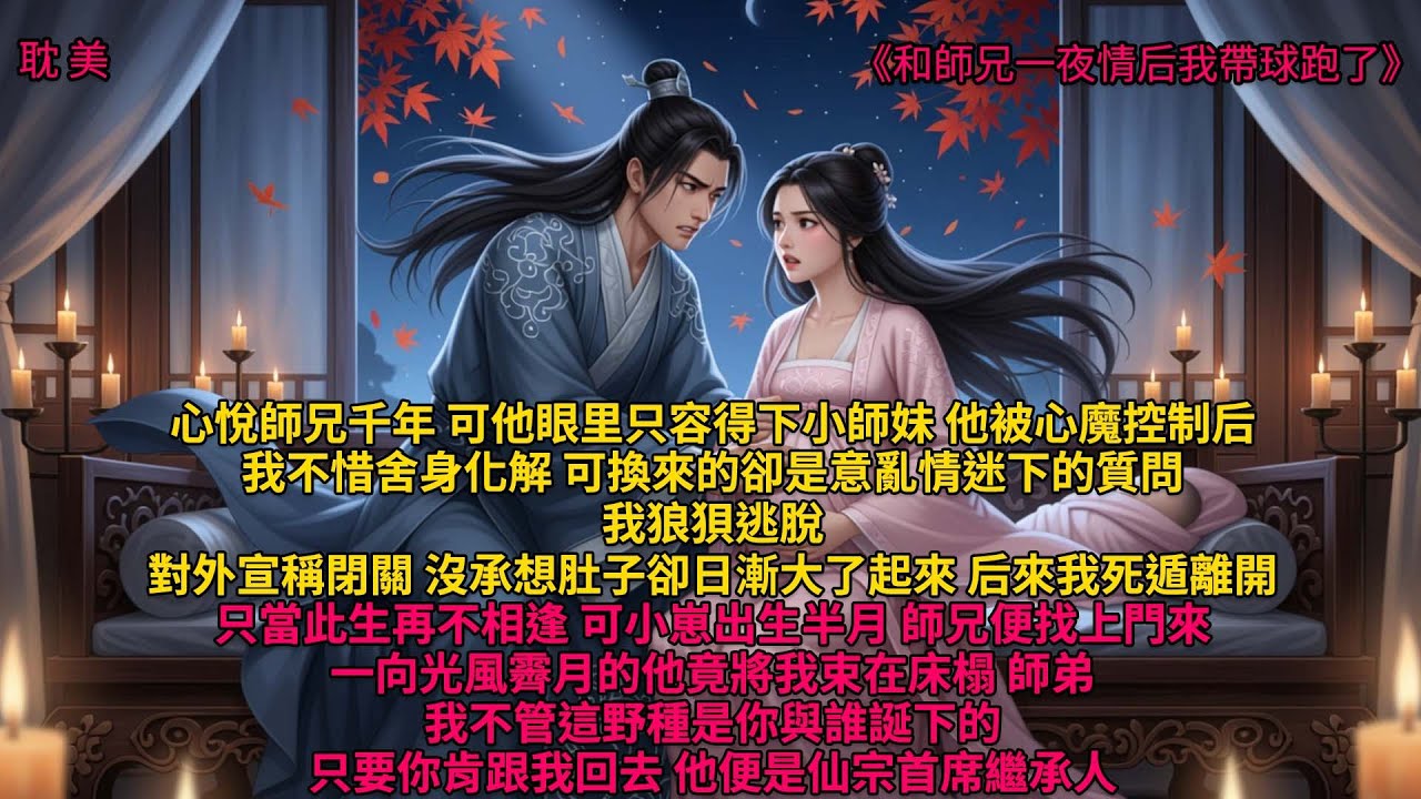 耽美|心悅師兄千年，可他眼里只容得下小師妹。他被心魔控制后，我不惜舍身化解。可換來的卻是意亂情迷下的質問。我狼狽逃脫，對外宣稱閉關。沒承想肚子卻日漸大了起來。后來我死遁離開 