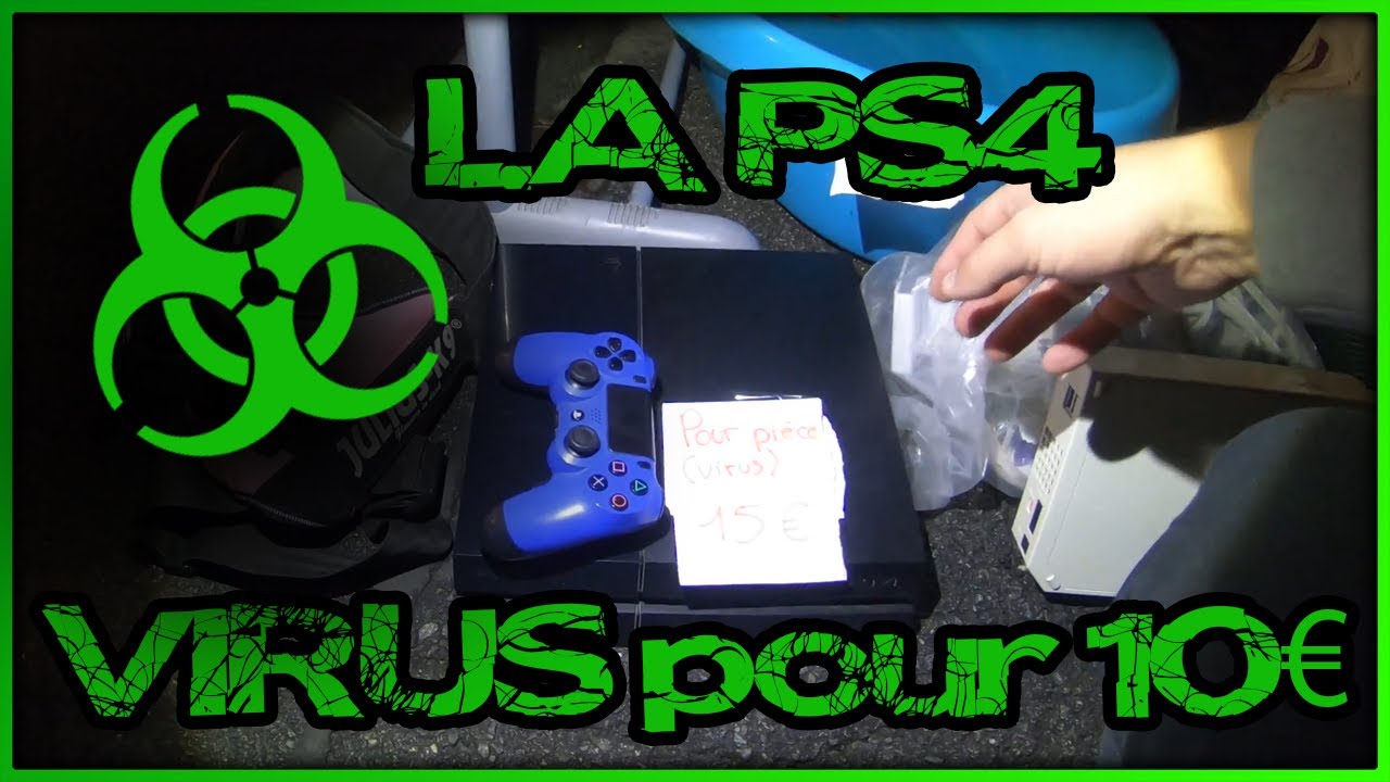 Une PS4 Virus ! PLEIN DE JEUX VIDEO encore une sacrée BROCANTE