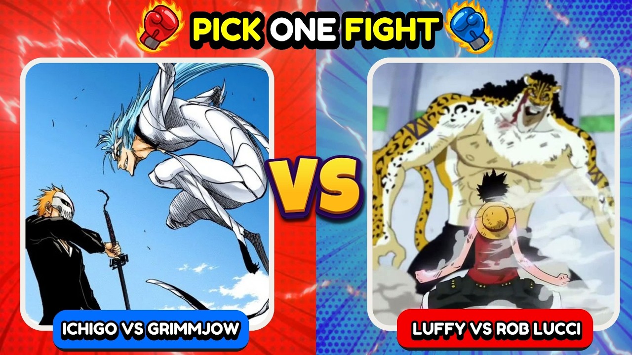 PICK ONE ANIME FIGHT ✅❌ | 120 EPIC ANIME FIGHTS 🥊⚔️ | Anime Quiz 🔥
