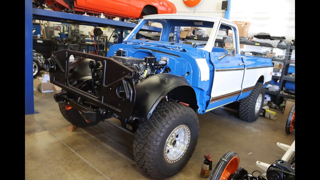 Installing Cheyenne trim on a 1972 Chevy 4x4 truck restoration with MetalWorks.