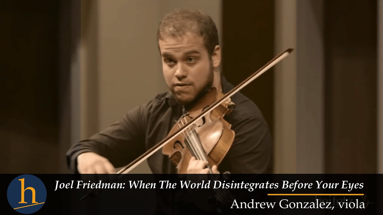 Joel P. Friedman: When The World Disintegrates Before Your Eyes | Andrew Gonzelz, viola