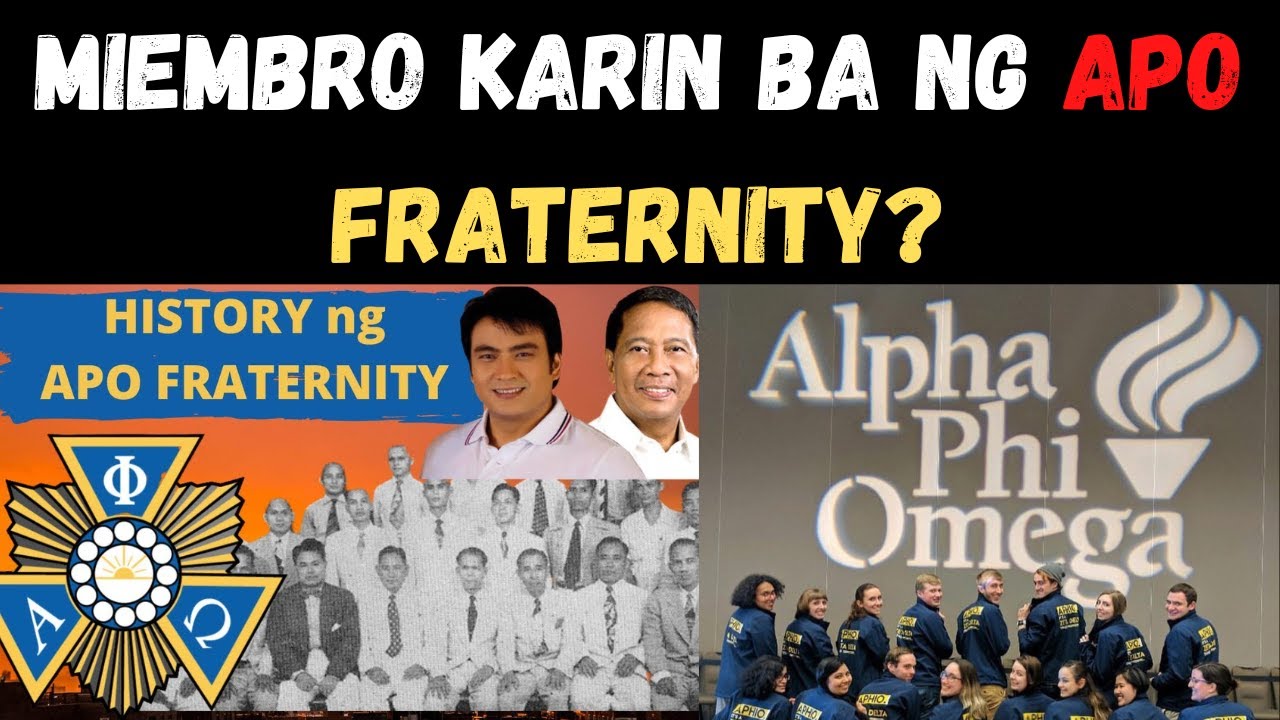 APO FRATERNITY BAWAL ANG HINDI NAKAPAG ARAL SA KOLEHIYO