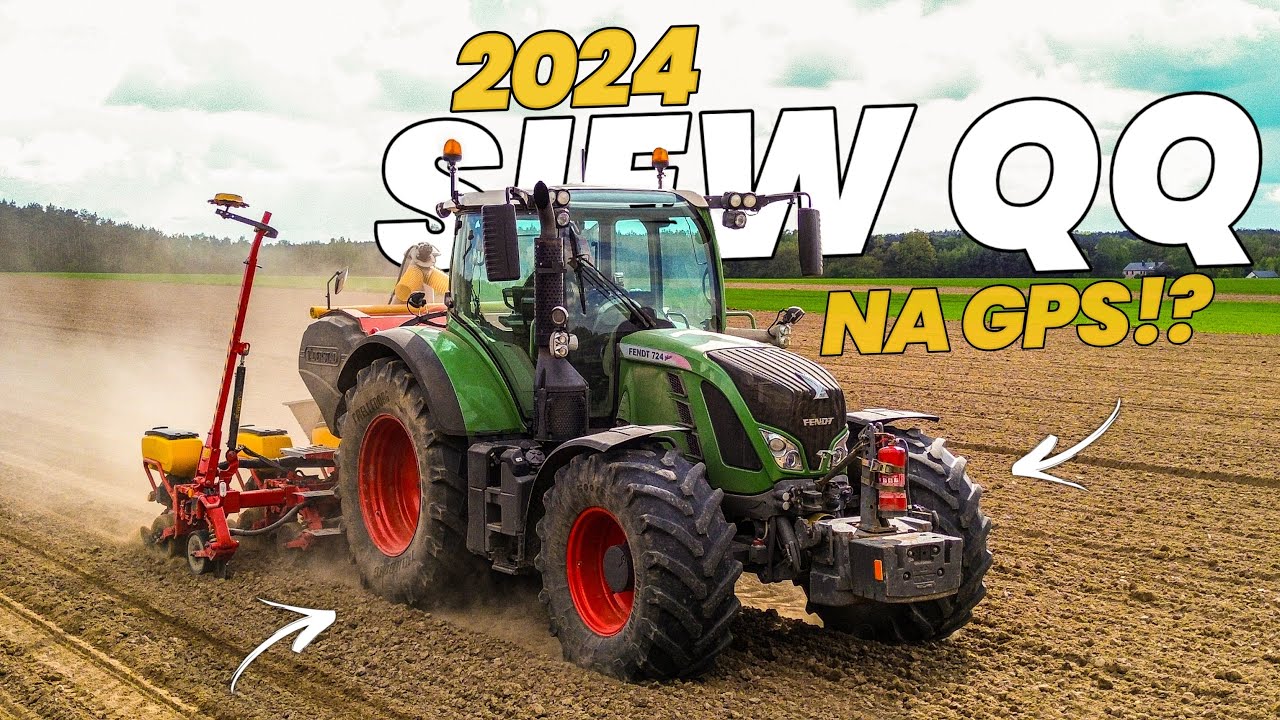 Jazda bez trzymanki🤔 Siewy kukurydzy na GPS 2024 F.H.U Romax✓Fendt 724 Vario✓Vaderstad tempo t6