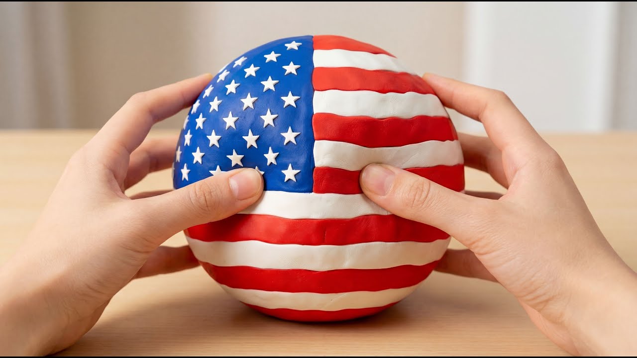 Which Country Clay Ball Would You Squish First? 🌍 4K ASMR Landmark Reveal