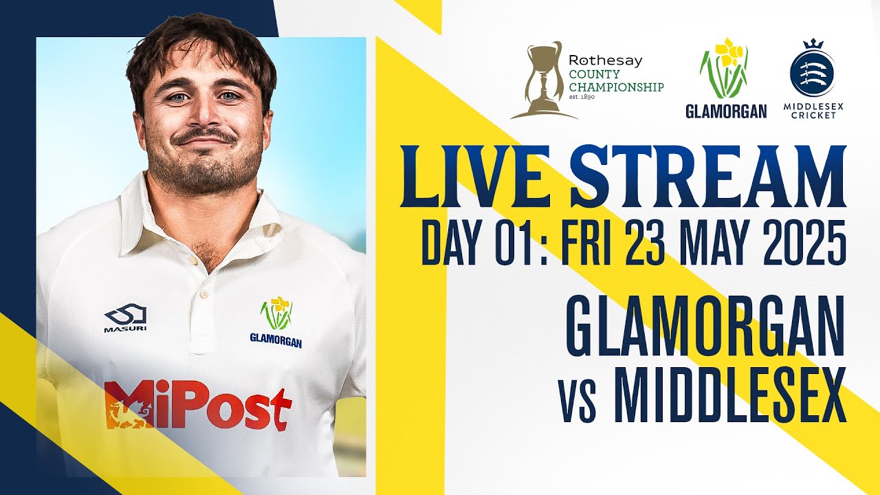 🔴 Glamorgan vs Middlesex | Rothesay County Championship | Day One