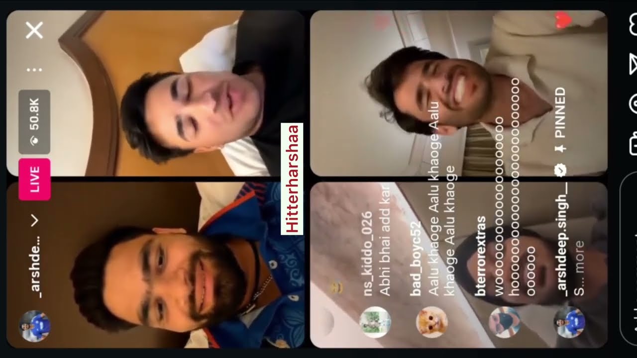 Yuzi chahal insta live with Arshdeep and rinku singh and Abhishek Sharma🤣 funniest Instagram live🤣