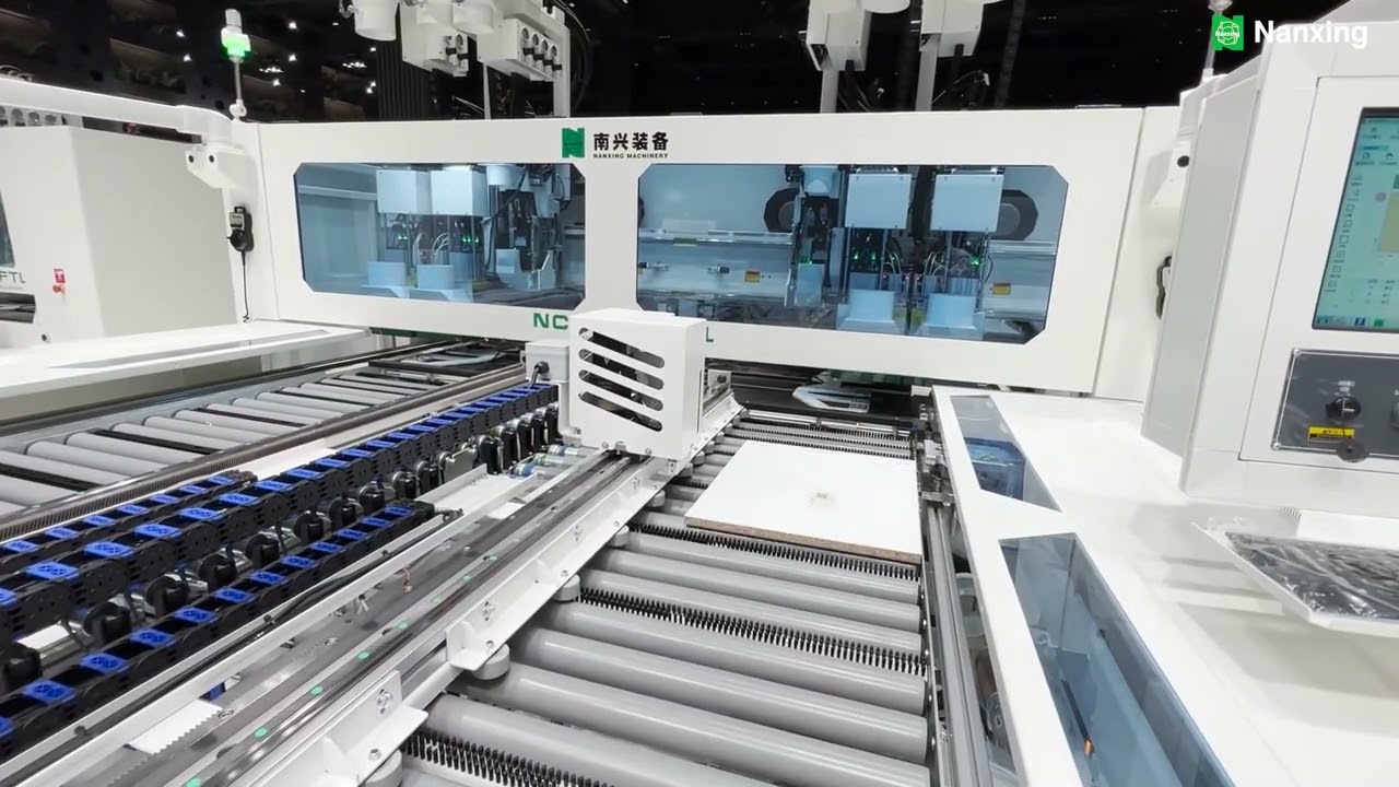 NCB612FTL CNC 6 Sided Drilling Machine Double w Cross Transfer