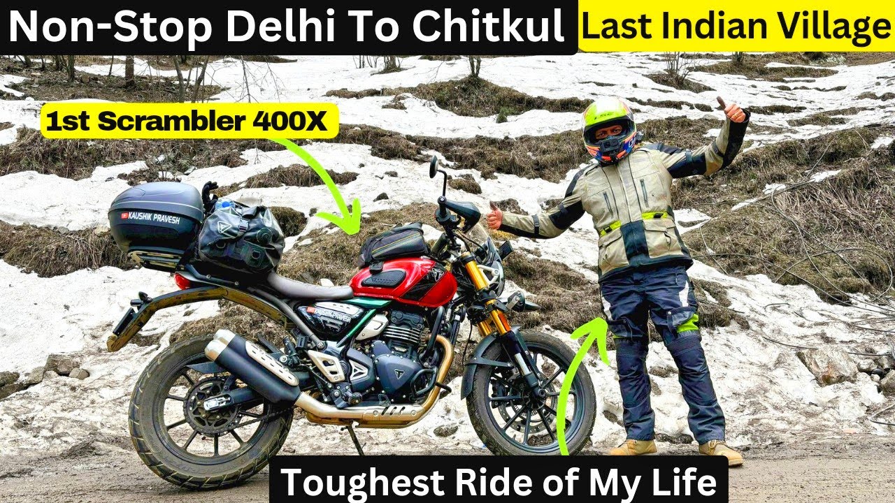 Non-Stop Delhi To Chitkul on Triumph Scrambler 400X - Last Village of India