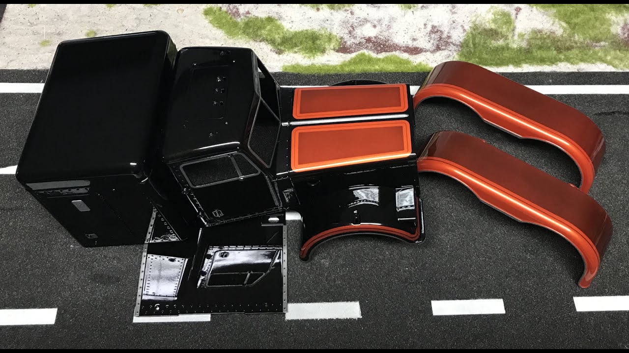 Customizing Tamiya Grand Hauler, Painting, Parts and Decals pt 1 by www.svlreclame.nl 