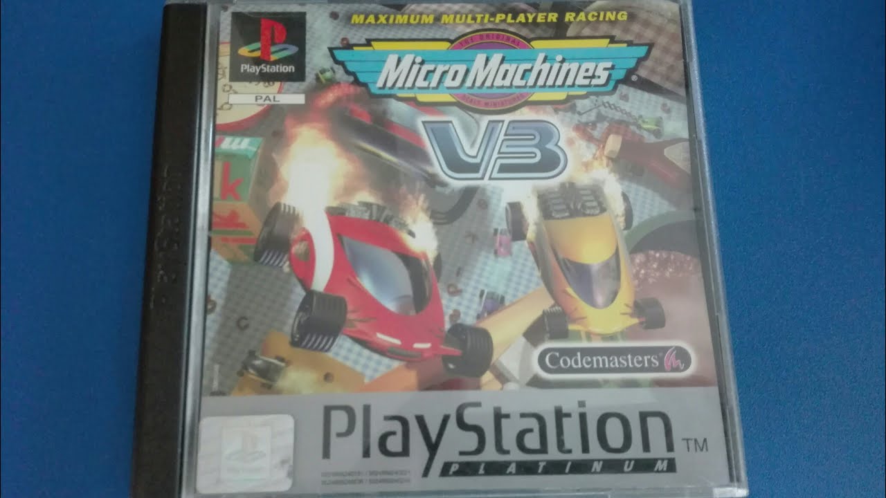 🎮 Micro Machines V3 para PlayStation PS1 Pequeño gameplay