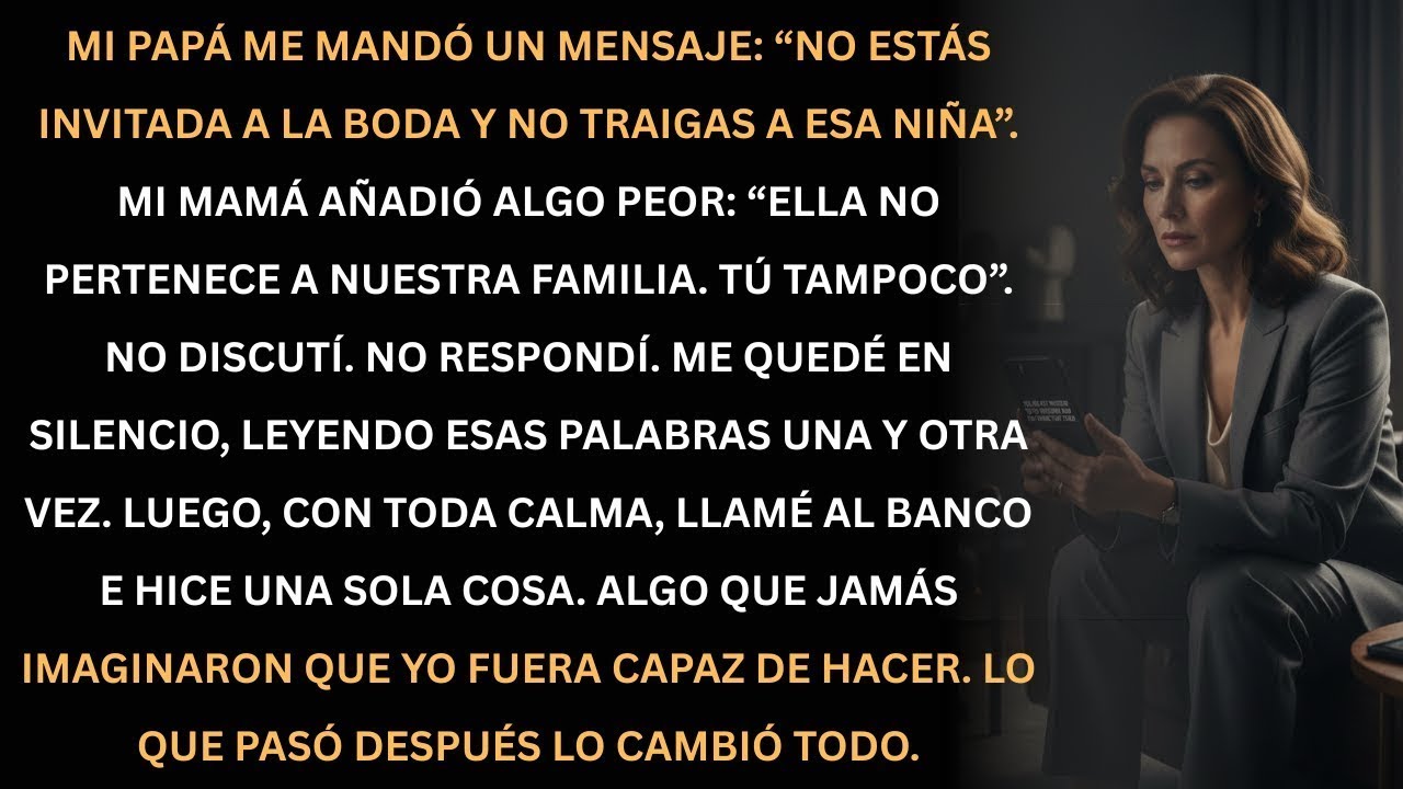 Me expulsaron de la boda y dijeron que no traiga a mi hija… lo que hice después cambió todo