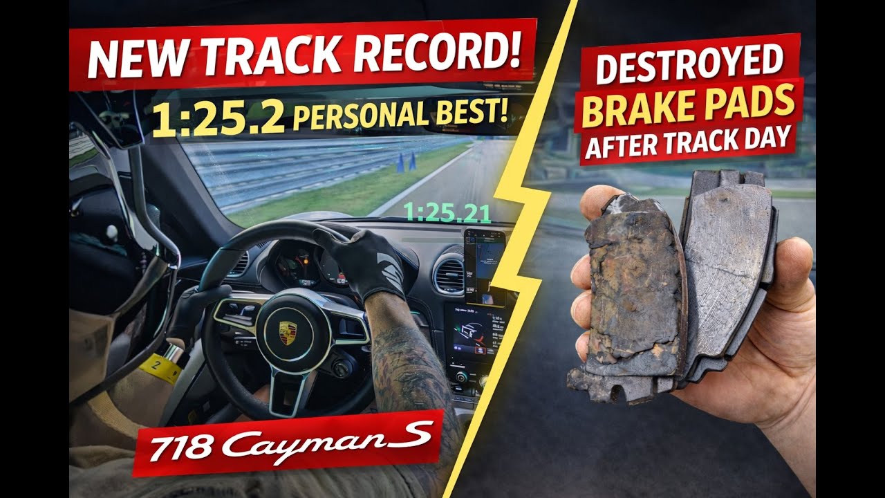 Я установил новый личный рекорд на своем 718 Cayman S… и при этом испортил тормозные колодки.