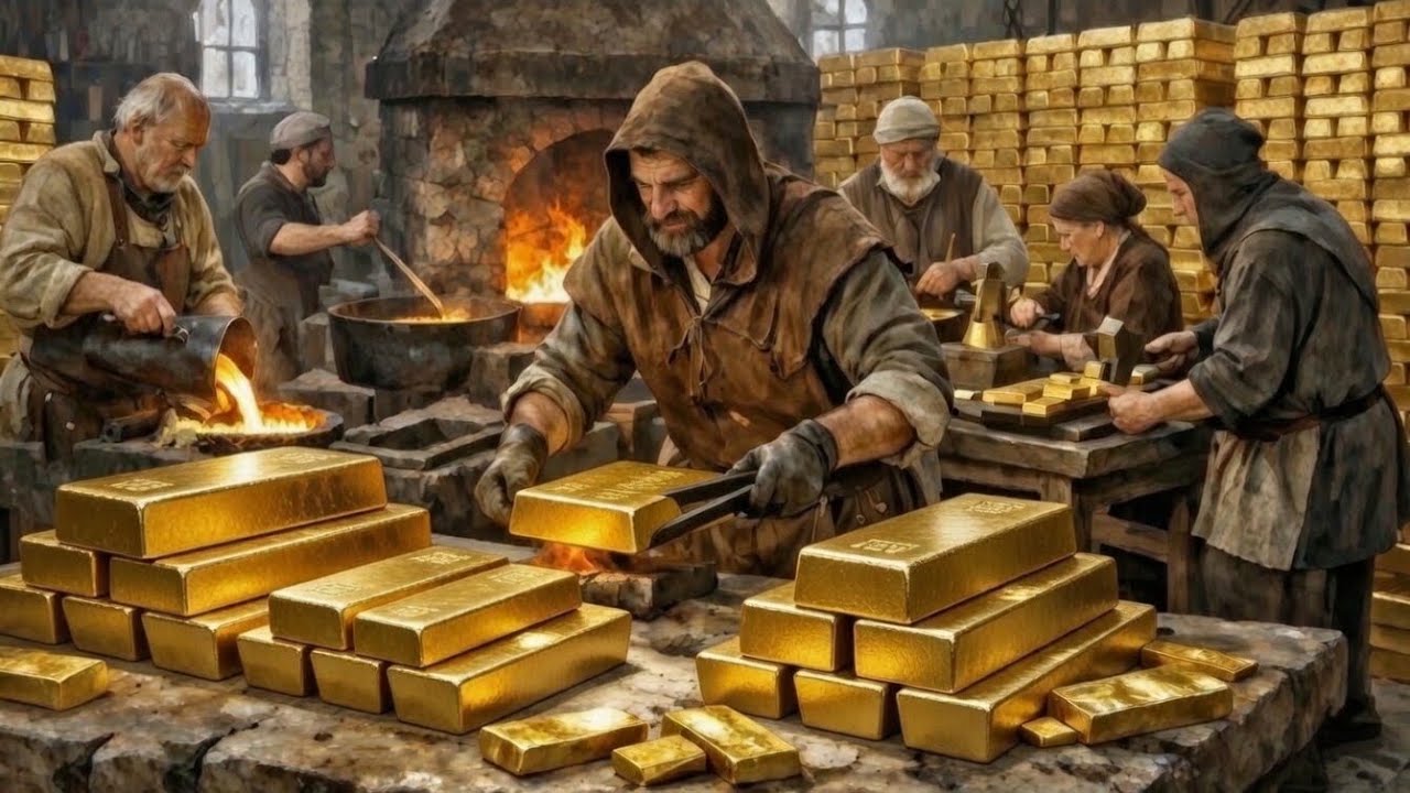 Inside Medieval Gold Refining: The Secret Process Behind a King’s Treasure (Full Process Documentary