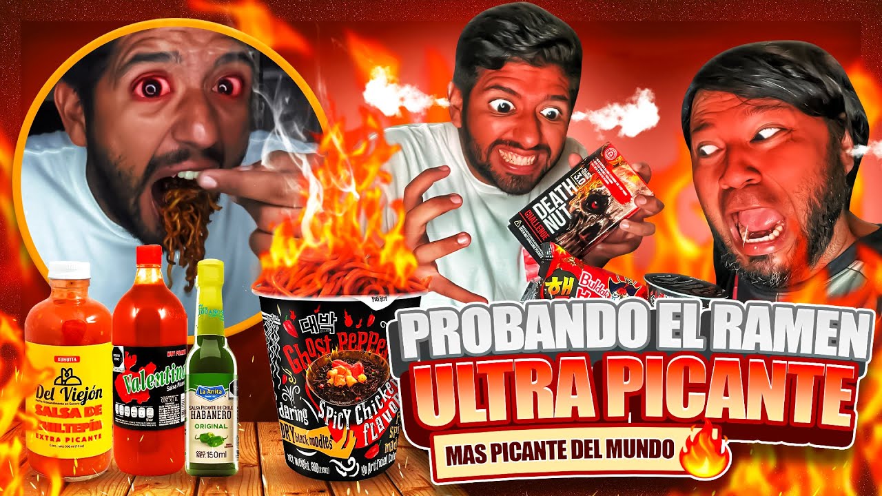 🌶️probamos EL RAMEN  ULTRA PICANTE con DOSMETROS🌶️ | El Torbellino Infernal🔥