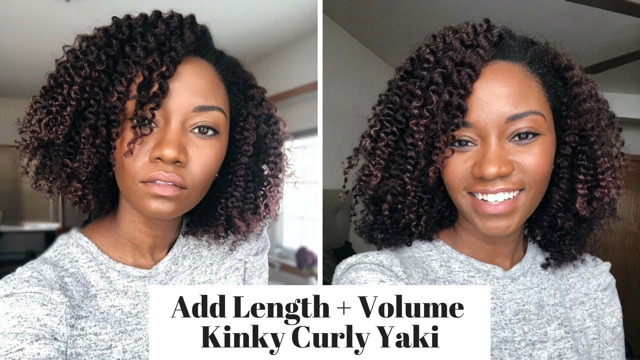 Adding Volume + Length || Kinky Curly Yaki Clip Ins