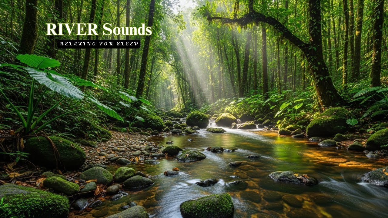 Calming River Flow in Forest for Meditation, Yoga & Mindfulness
