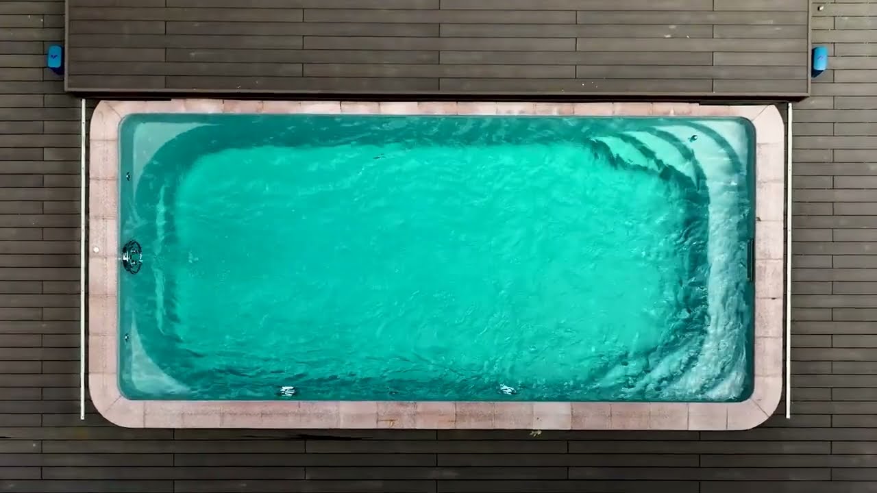 Композитный бассейн Олимп со сдвижной террасой под ключ в Анапе🌊