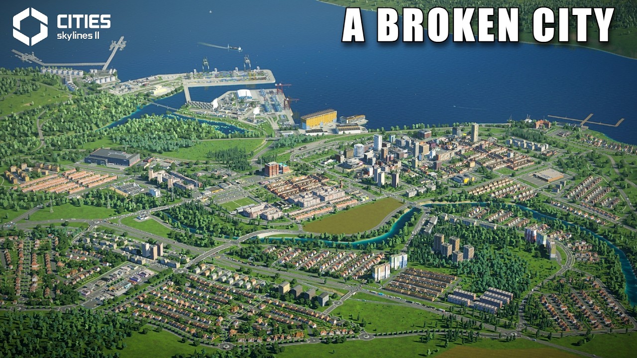 Crybaby Modder tries to fix a broken vanilla city... And it's a wild ride | Cities Skylines 2