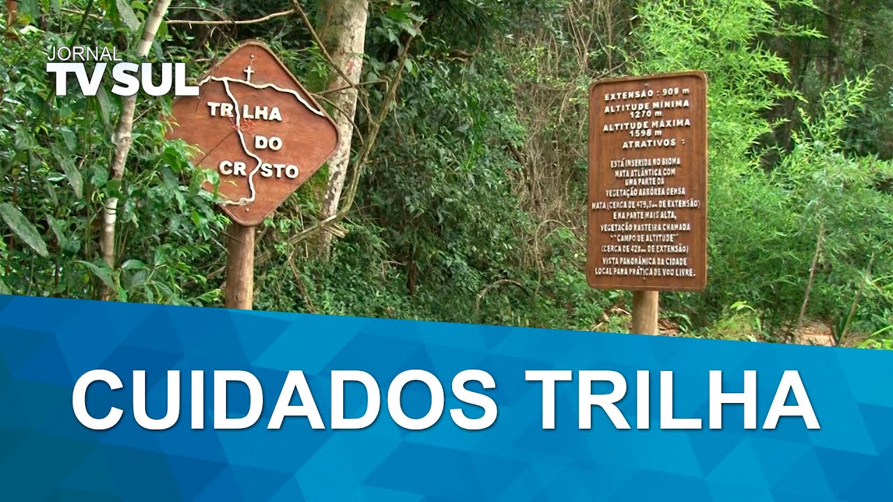 É preciso ter cuidados ao subir a Trilha do Cristo de Poços de Caldas