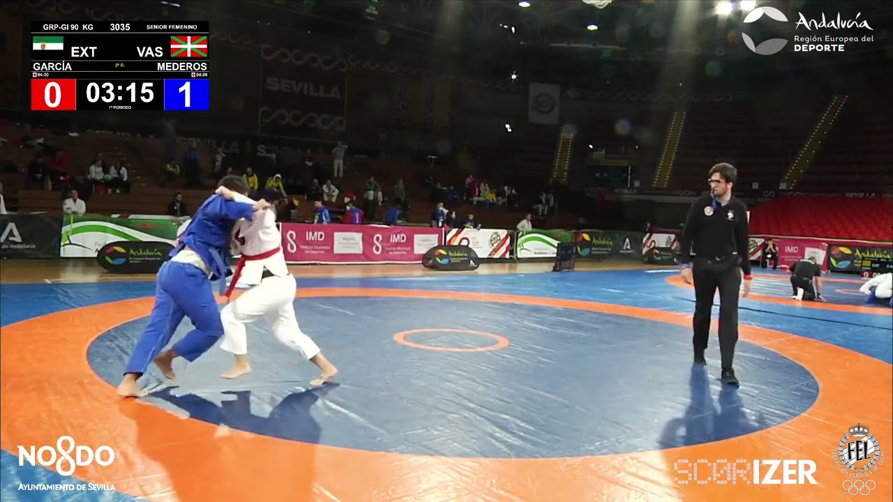 1/2 Final GRAPPLING Gi Kg: GARCÍA SÁNCHEZ, CRISTINA (EXT) MEDEROS ROJAS, SAILE (VAS)