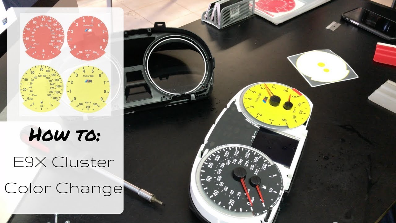 Changing the Color of an E92 Cluster - with Overlays