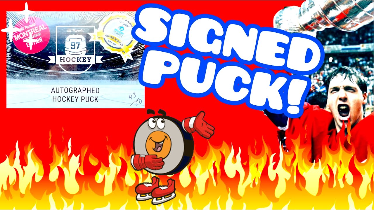 CONTROVERSIAL POINT! 2021-22 Hit Parade Autographed Montreal Edition Hockey Puck Box Break