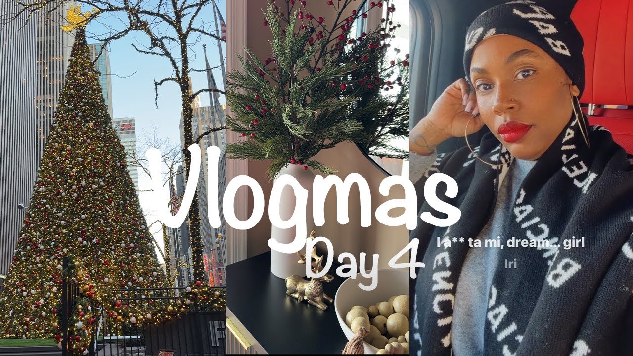 🎄 VLOGMAS DAY 5 | Glass Skin Routine ✨ NYC Day Trip 🗽 Bryant Park, Times Square & Christmas Vibes