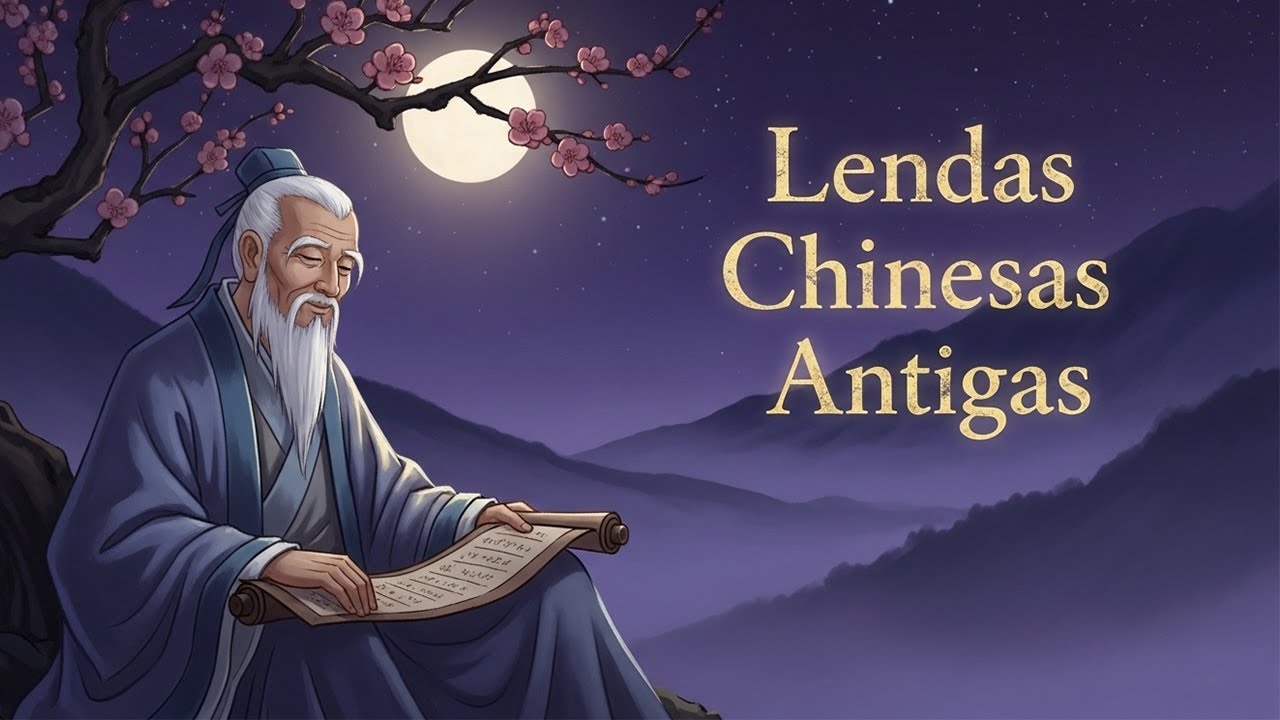 Lendas Chinesas Antigas Veladas pelo Tempo e pela Noite | Histórias para Dormir com Chuva de Fundo