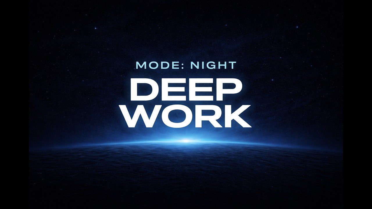 2 Hour Night Deep Work Ambient – Dark Space Focus Music