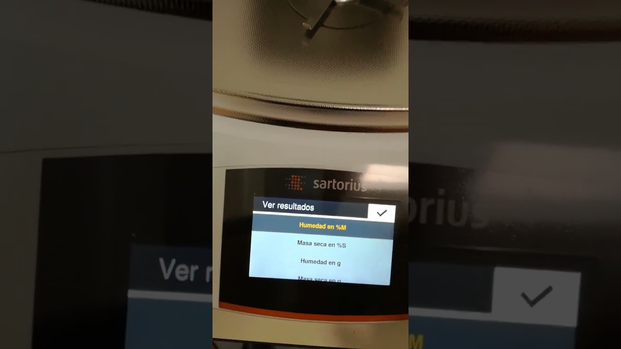 AJUSTE / CALIBRACION FUNCIONAMIENTO MA35 TERMOBALANZA SARTORIUS