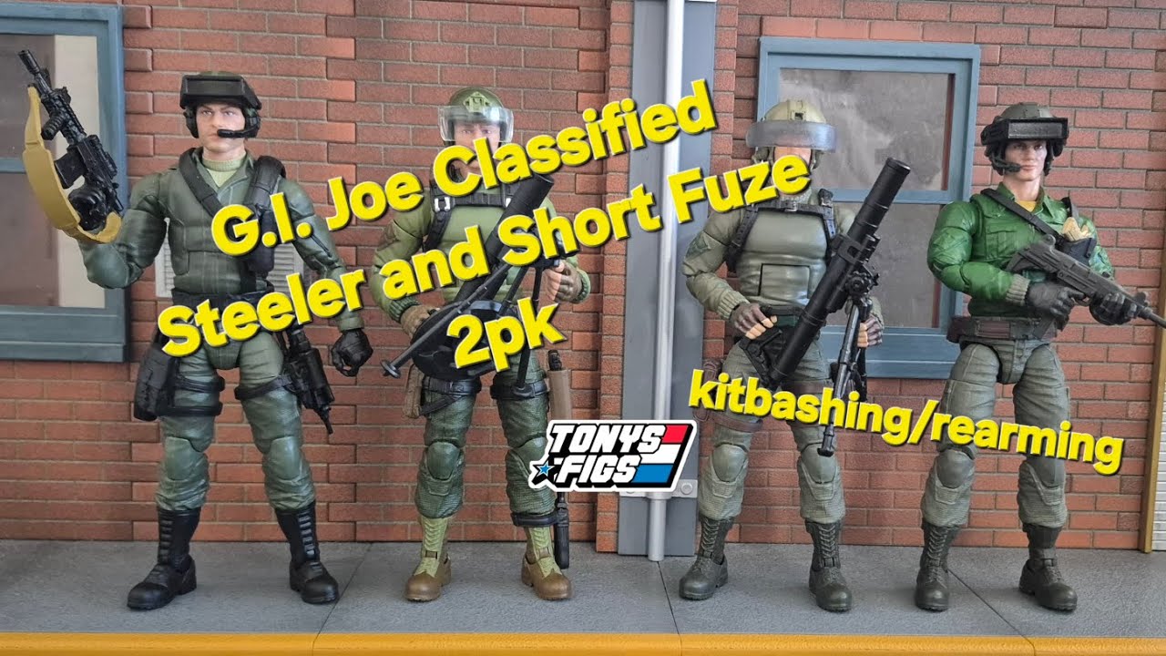 G.I. Joe Classified Steeler и Short Fuze 2pk REBOARD/KITBASHING