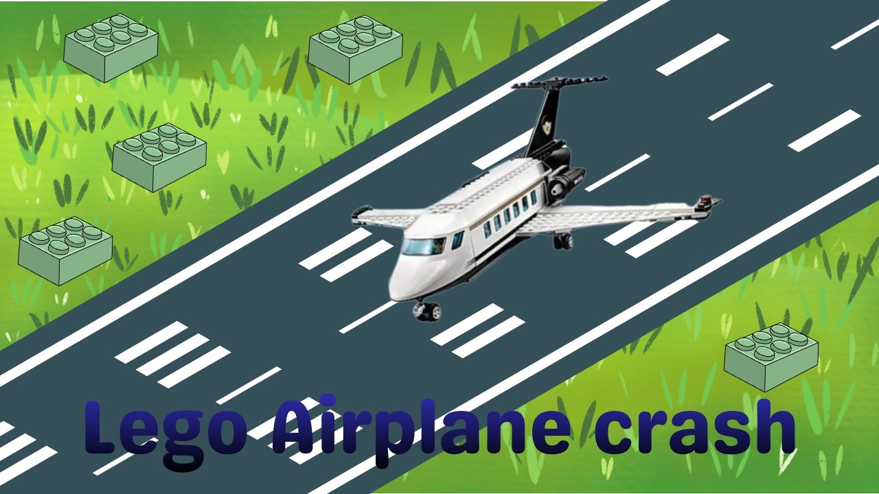 Lego airplane crash 2 (stop motion)