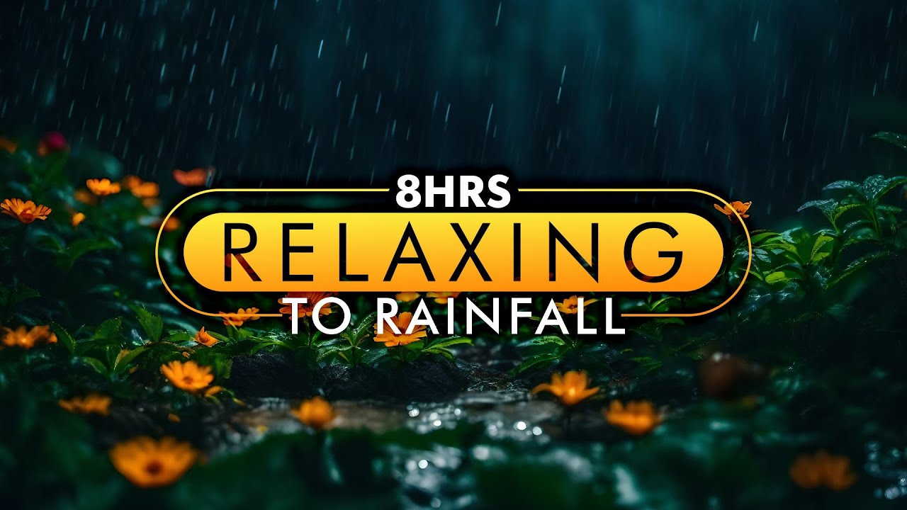 8 Hours 100% Real Rain Sound NO MUSIC for Relaxation and Sleep