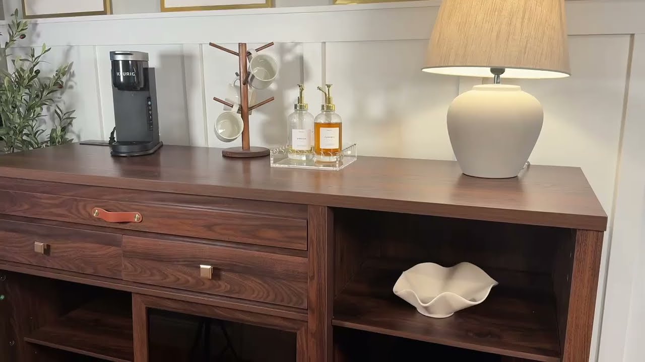 The Ultimate Coffee Bar Cabinet (With a Wine Fridge Spot!)