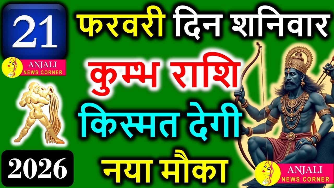 कुंभ राशि 21 फरवरी 2026: आज अचानक मिलेगा नया अवसर, सोच बदलते ही खुलेंगे रास्ते