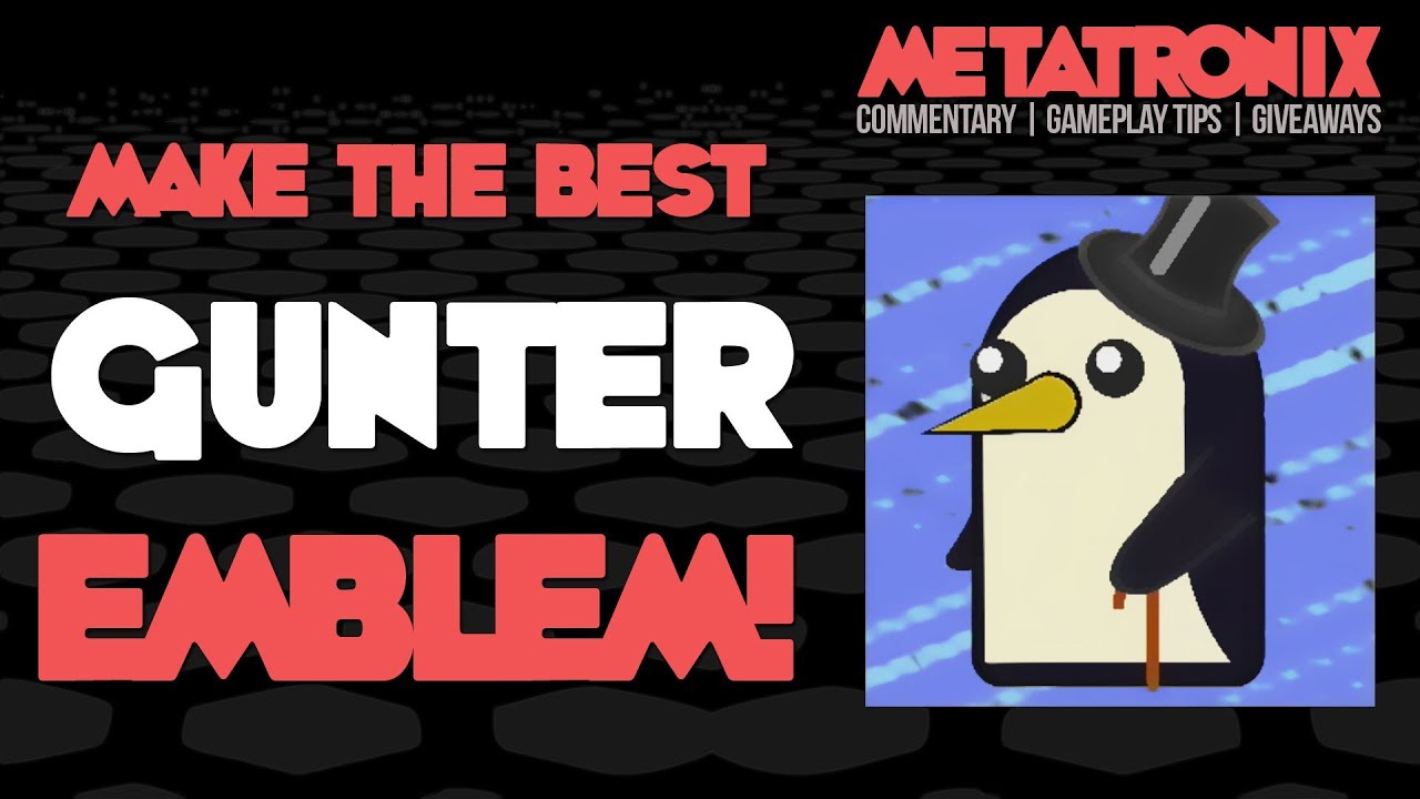 EMBLEM HOW TO: GUNTER of Adventure Time! (Black Ops 2 Emblem Editor Tutorial)