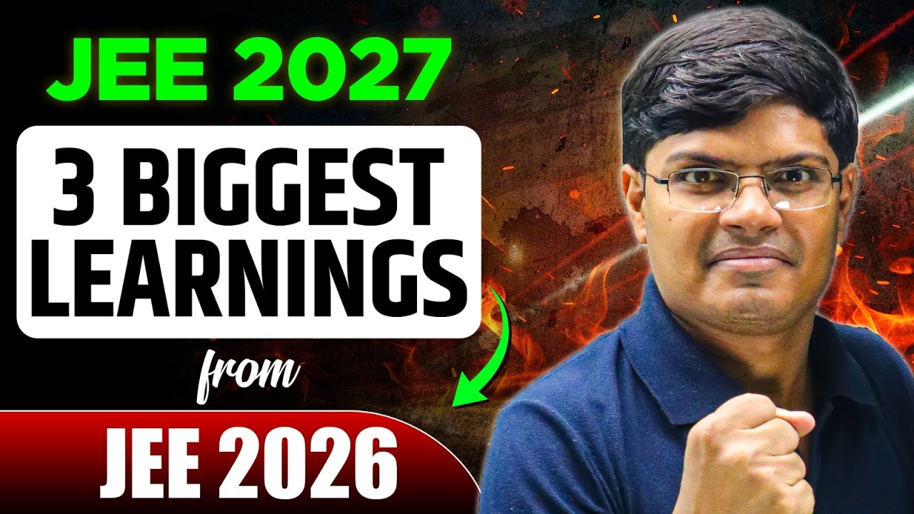 JEE Mains 2026 : Most Detailed Analysis | URGENT for JEE 2027 & Droppers | 240+ Marks | eSaral
