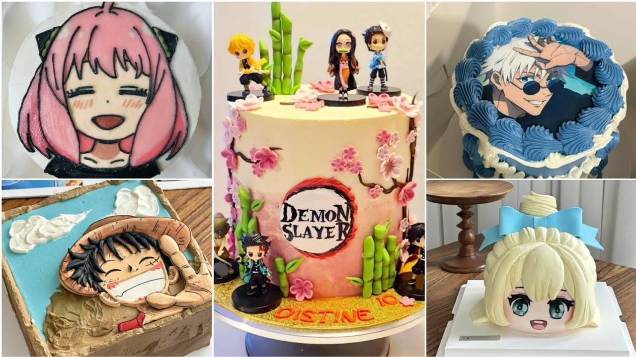 15 Best Anime Cakes I made🎂 | Anime cakes | Full ASMR making video | Cartoon cake 