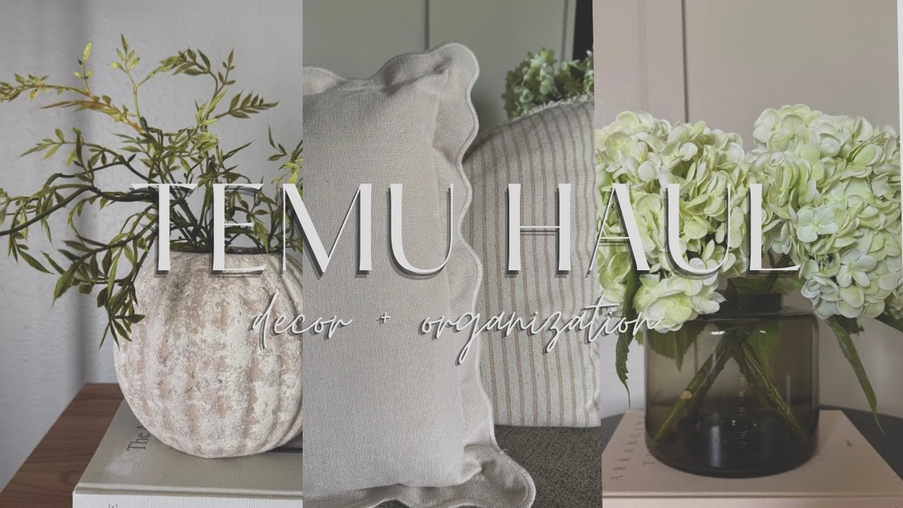 SUMMER TEMU HOME DECOR HAUL 2025| home decor + organization 2025