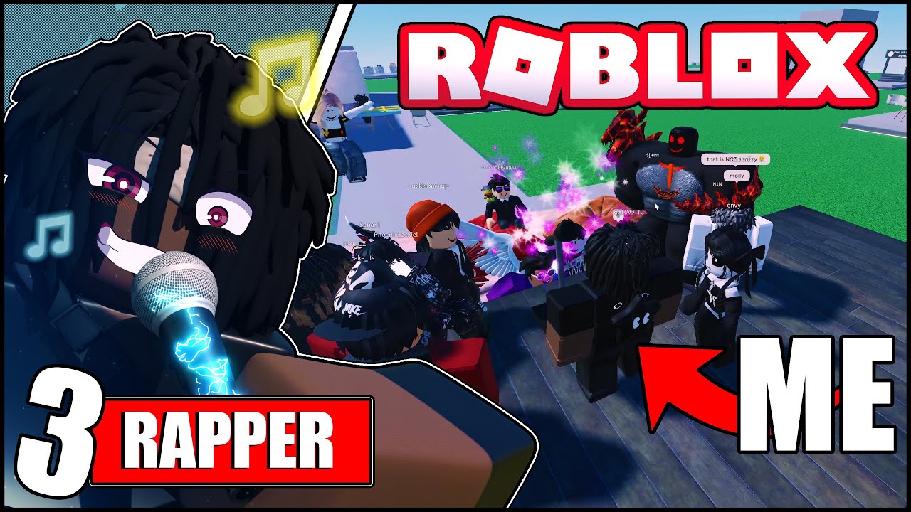 RAPPING IN ROBLOX MIC UP 👑 (RAP BATTLE + FREESTYLES)