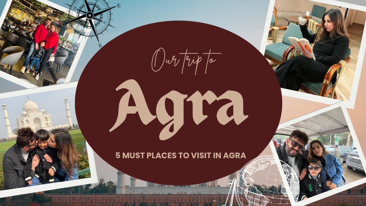 Agra Travel Vlog: Taj Mahal + Best Cafe in Agra + Viral Dishes #agra #agrafoodtour #viral