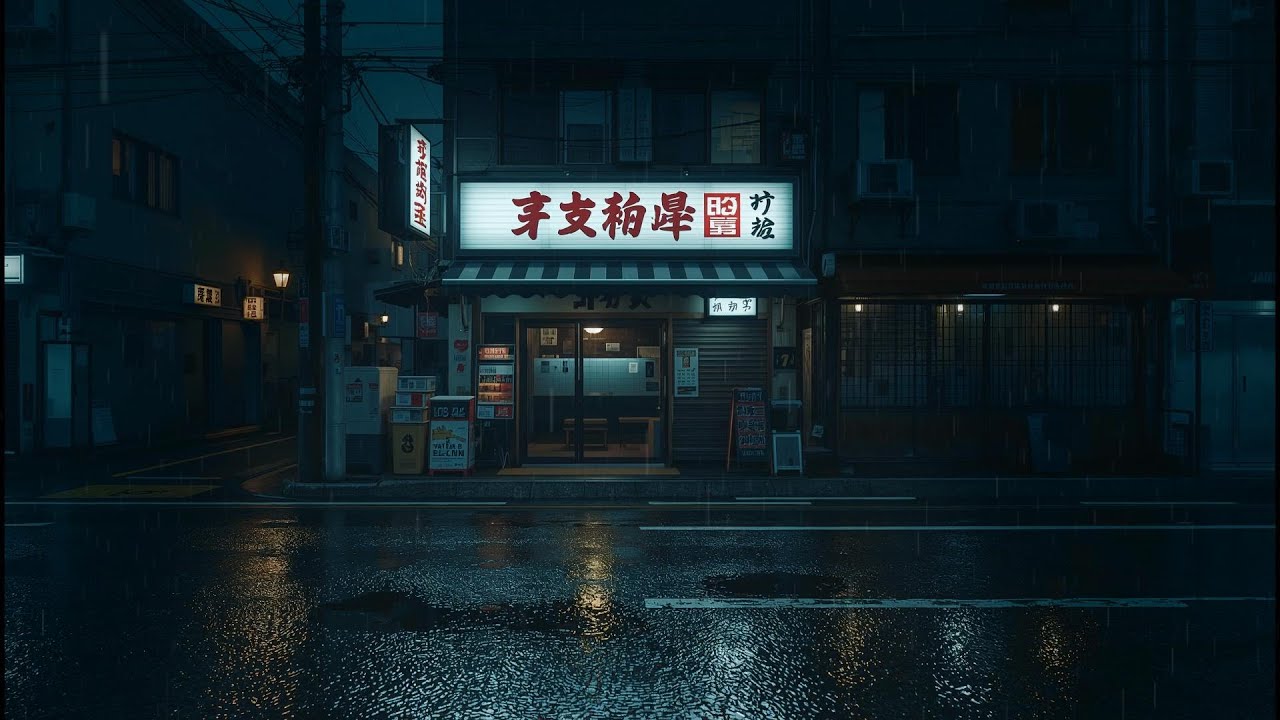 Tokyo Midnight Rain 🌧️ — Rainy Lofi That Feels Like Midnight Calm