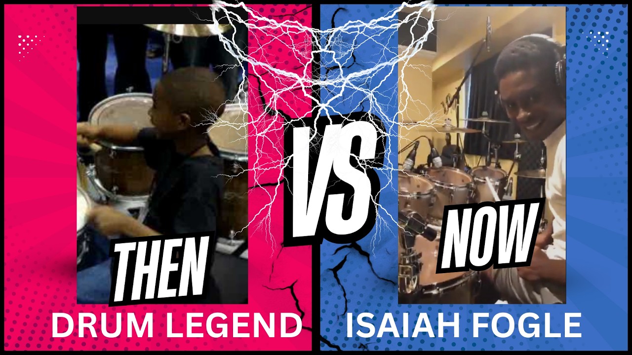 🥁Drum Legend🔥 Isaiah Fogle: 14 years apart🎶
