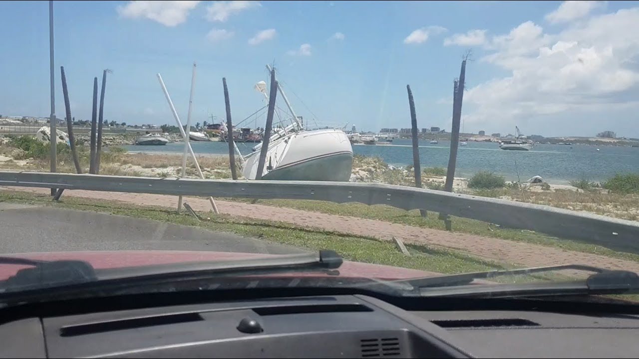Driving around St. Maarten 9 months after Irma