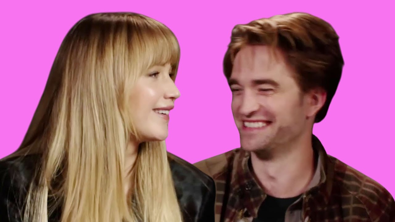 jennifer lawrence and robert pattinson being the cutest work couple