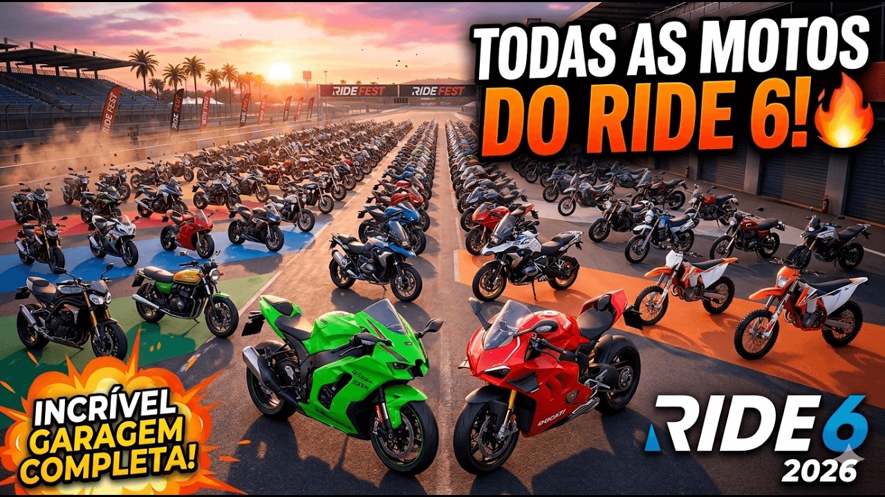 RIDE 6: Mostrei CADA UMA das motos do jogo! [Lista Completa]